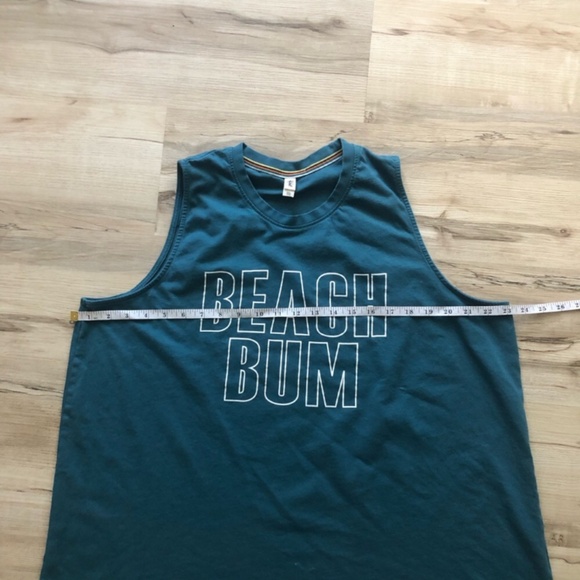 MASSIVE $10 SALE Blue Muscle Tee with Sporty Outline Design - Picture 7 of 8